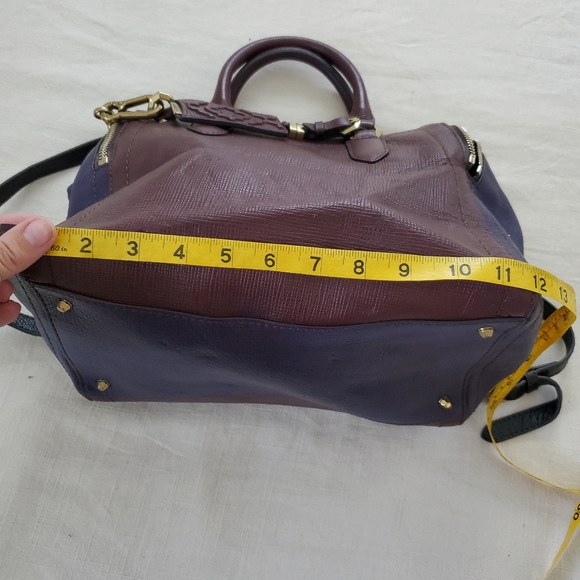 Oryany Anthropologie leather crossbody purple purse - Picture 9 of 13
